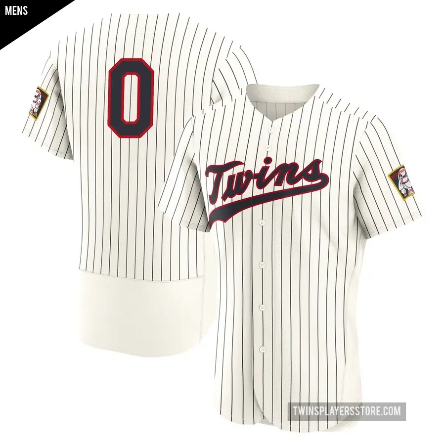 Men's Minnesota Twins ＃0 Brian Zeldin Authentic Cream 2026 Field Of Dreams Jersey