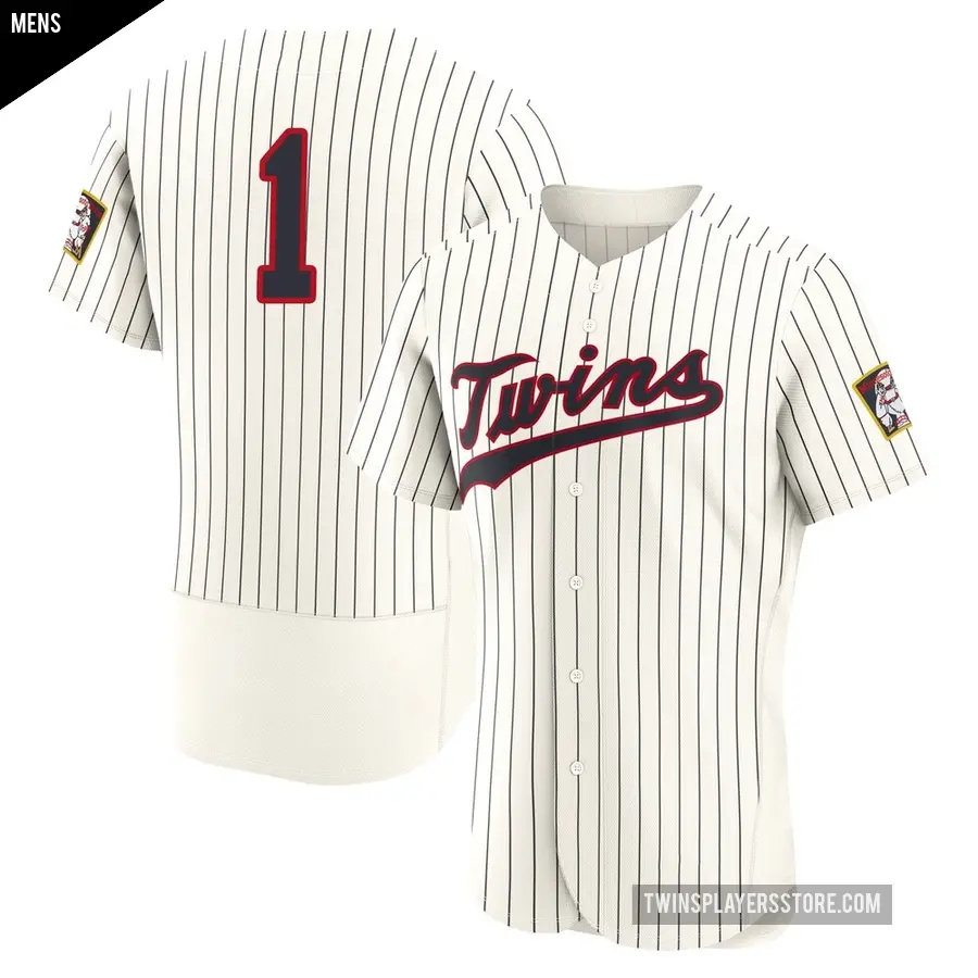 Men's Minnesota Twins ＃1 Woo-Suk Go Authentic Cream 2026 Field Of Dreams Jersey