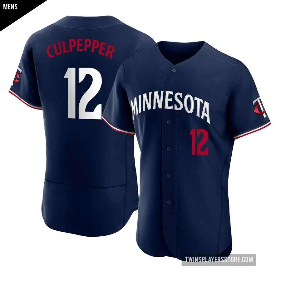 Men's Minnesota Twins ＃12 Kaelen Culpepper Authentic Navy Alternate Jersey