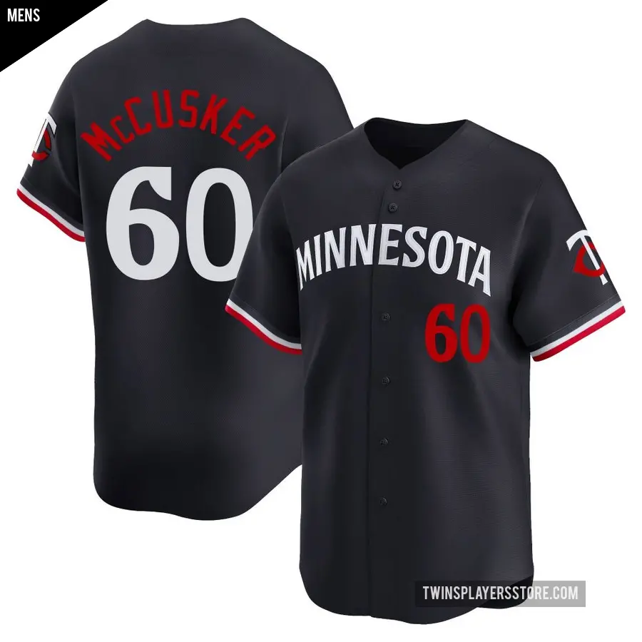 Men's Minnesota Twins ＃60 Carson McCusker Limited Navy Alternate Jersey