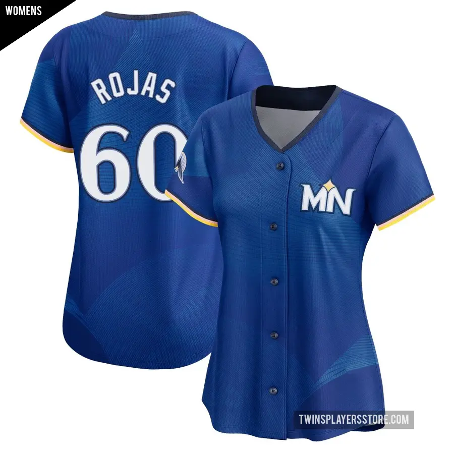 Women's Minnesota Twins ＃60 Kendry Rojas Limited Royal 2024 City Connect Jersey