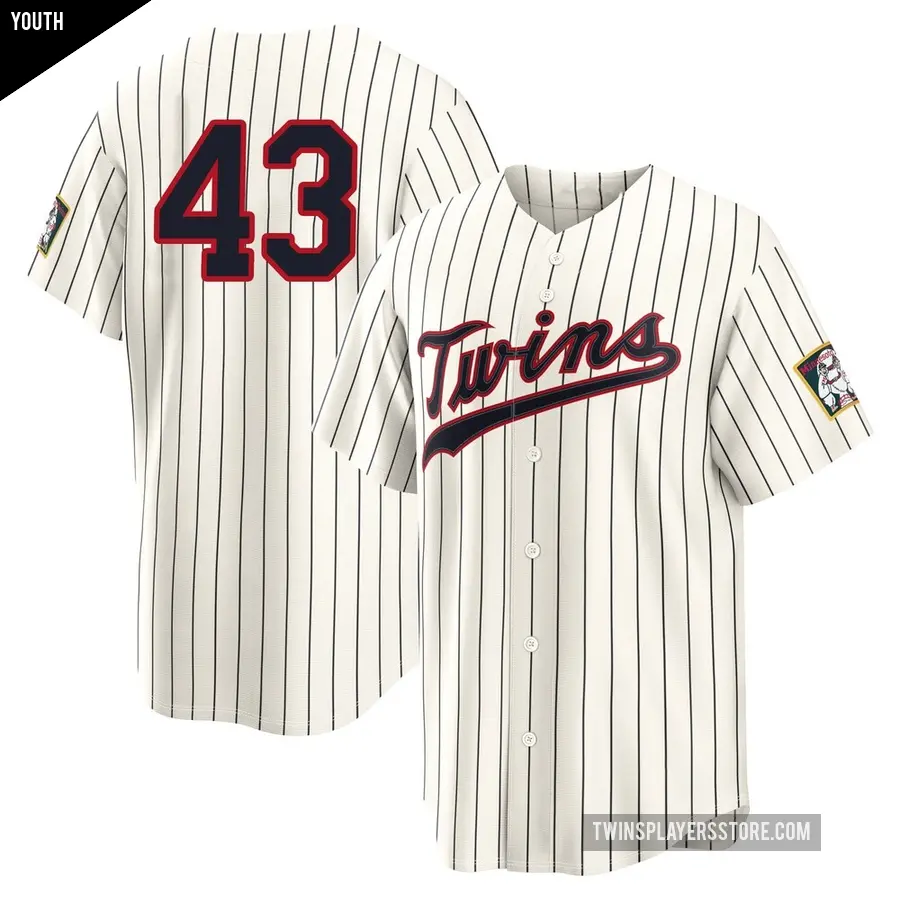 Youth Minnesota Twins ＃43 Anthony Banda Limited Cream Stadium 2026 Field Of Dreams Jersey